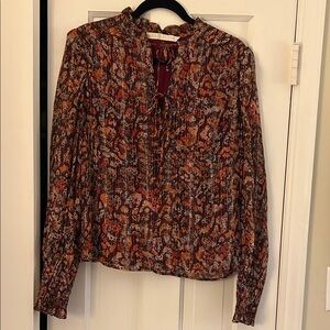 Marie Oliver Autumn Hues Floral Blouse